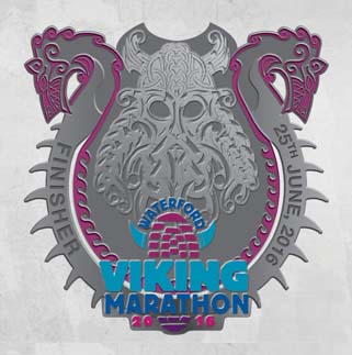 waterford viking marathon medal 2016